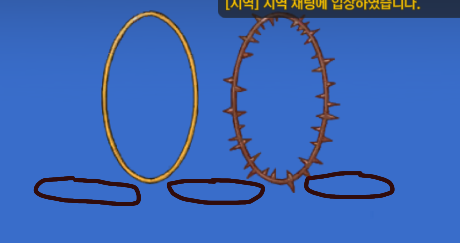 标出隐形方块位置的画面